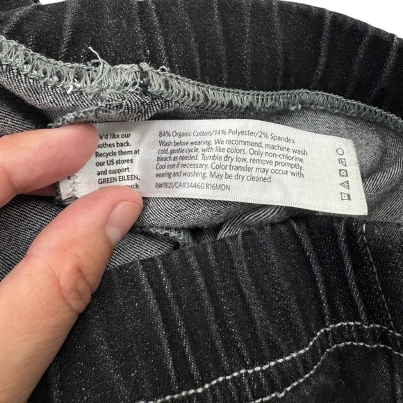 Eileen Fisher Straight Leg Jeans Pull On - Picture 4 of 9